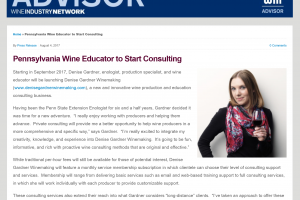 Wine Industry Network screenshot