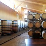 penner ash wine barrels in cellar