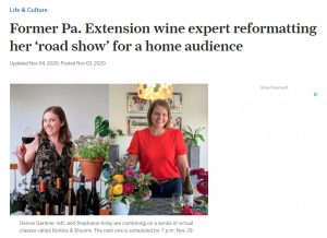 Bottle & Blooms article featuring Denise Gardner and Stephanie Kirby