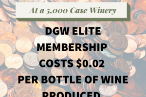 DGW costs $.02 per bottle of wine