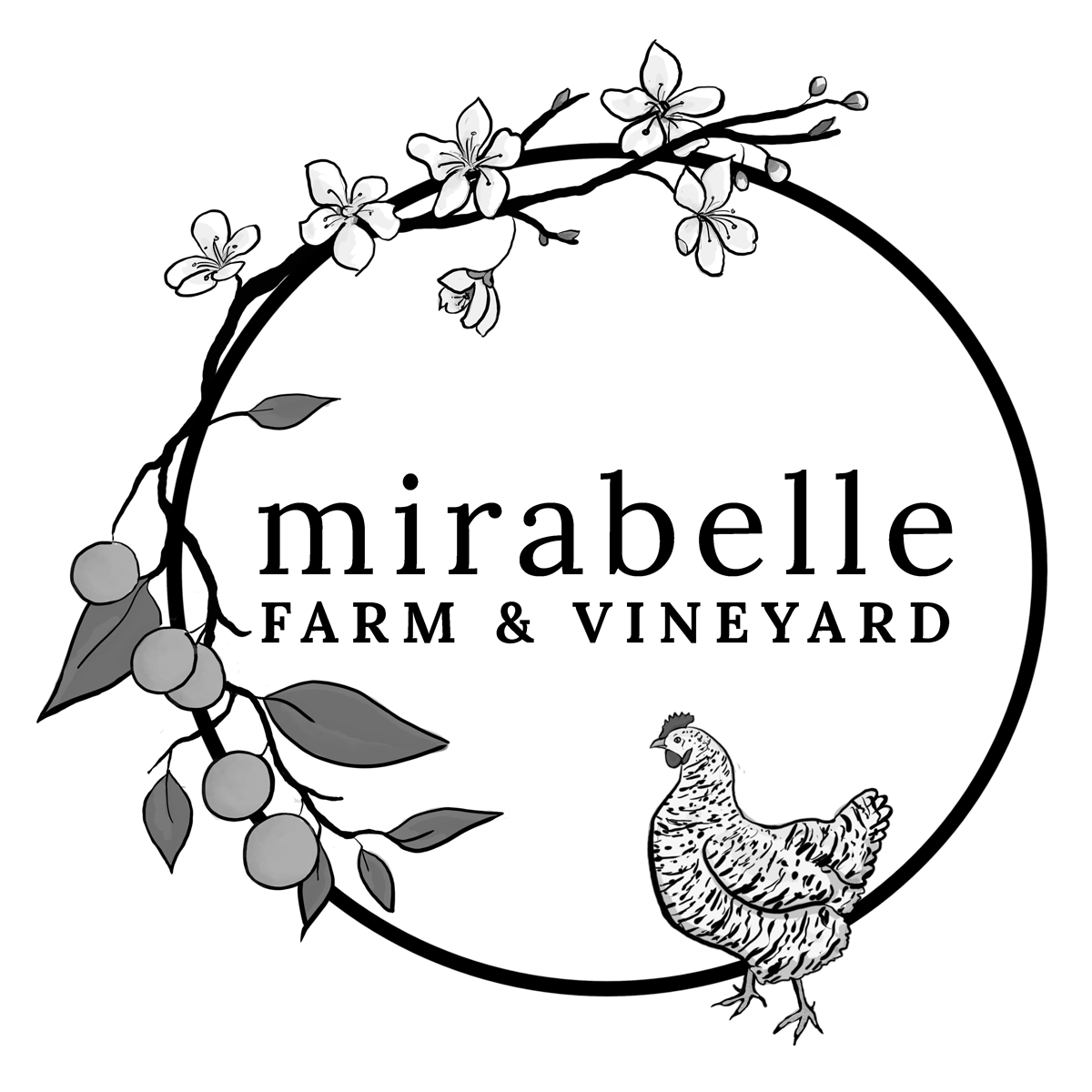 Mirabelle Farm and Winery logo